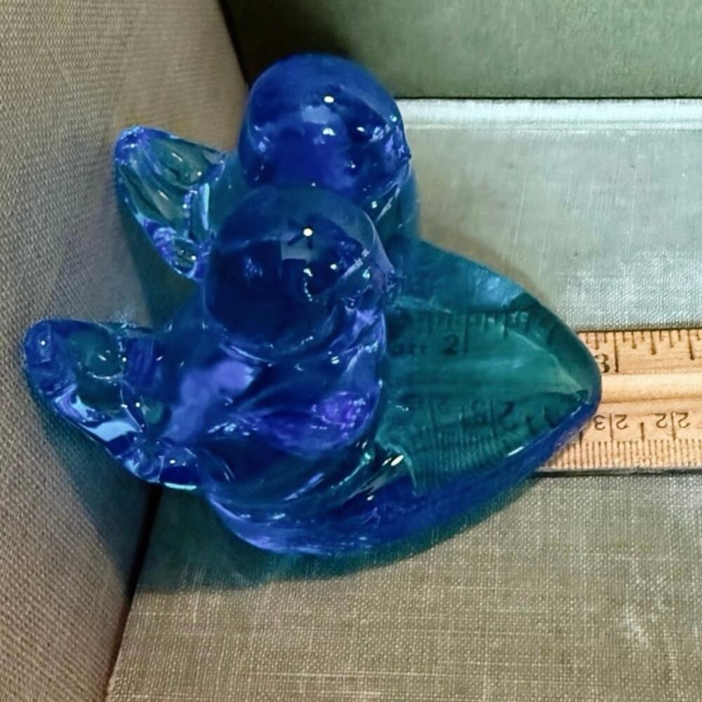 • Bluebirds of Happiness • Heart Base • Signed Leo Ward 1989 - Picture 12 of 12